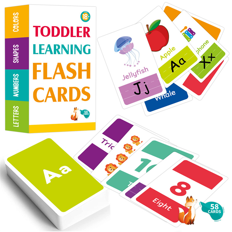 Abc Kids Early Education - 58PCS ABC Alfabet Flashcards Montessori Vroeg
