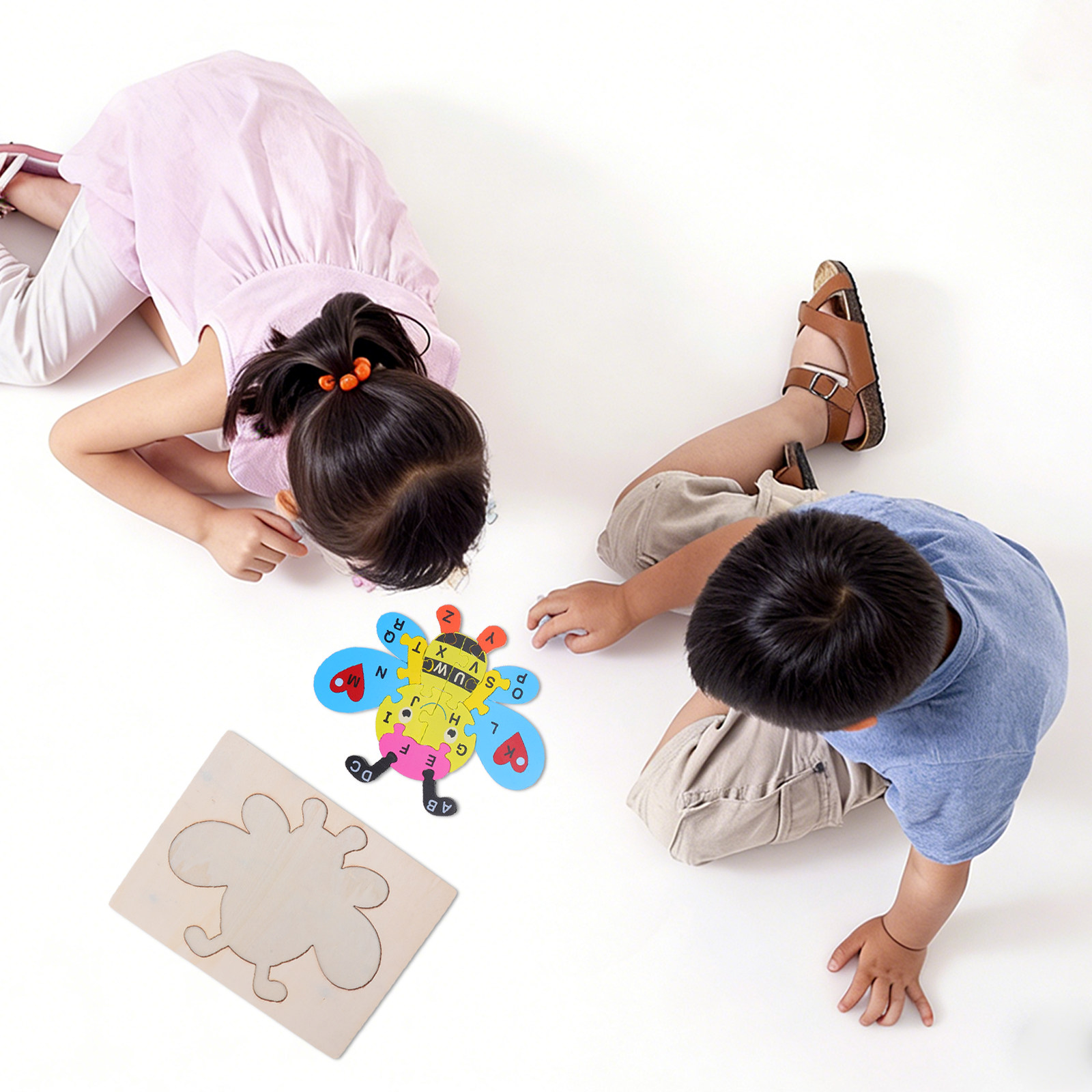 Abc Kids Early Education - 1 set houten alfabetpuzzel in de