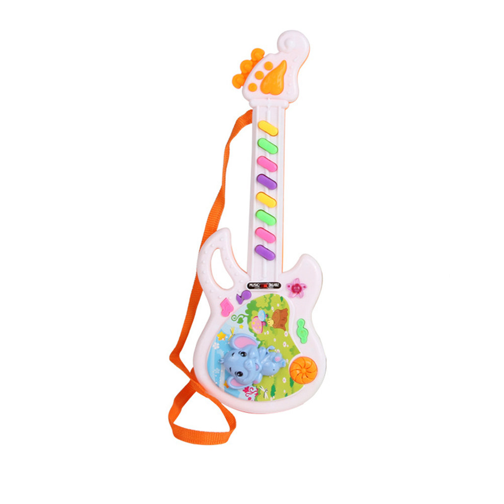 Kids Education Rhymes - 8 toetsen Cartoon elektronische gitaar, vroegtijdige