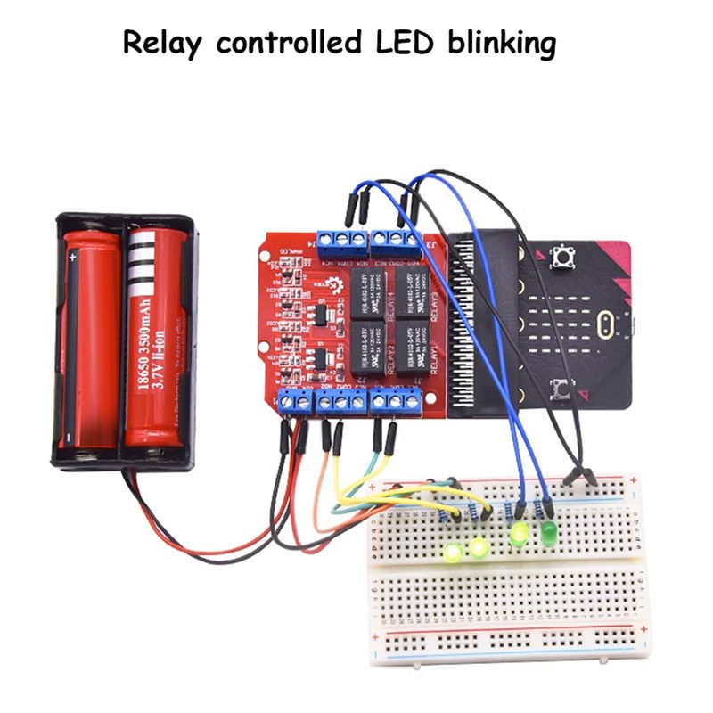 A40I Microbit 4-kanaals relais - Kids Education Channel recensie en prijs