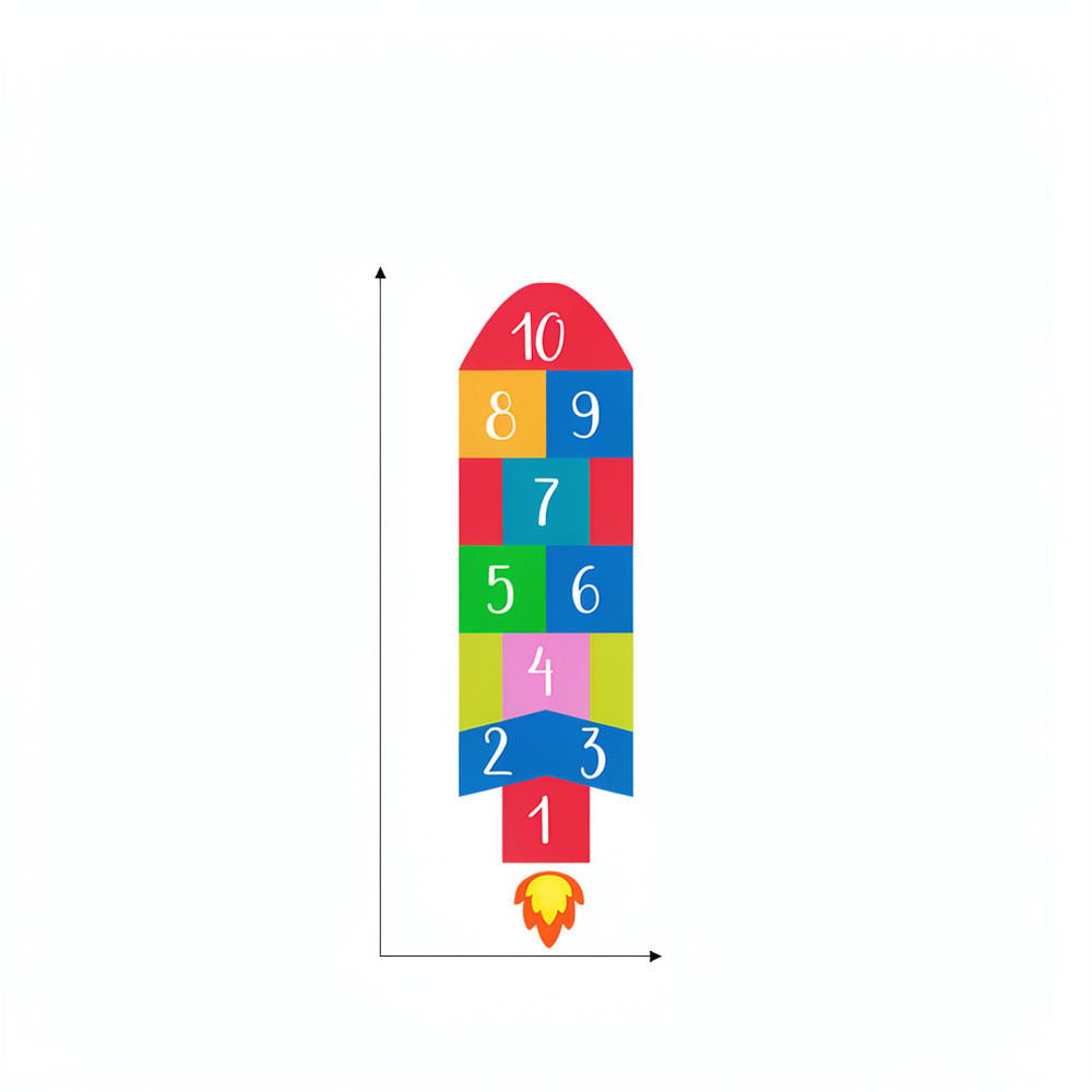 Educatieve raket-hopschop-muur - Kids Education Activities recensie en prijs